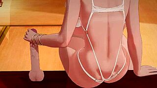 busty owari moans during intense sex and cumshot in azur lane hentai