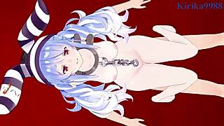 nekomata okayu and usada pekora have intense hentai sex