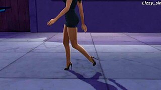 Big Tits Student Bent Over for Teacher's Rough Doggy Fuck in Sims 4