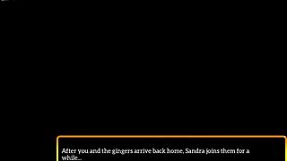 my new family plays a game together