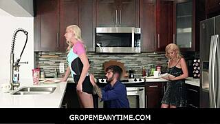 Gropemeanytime - Big Tits Blonde Teen 18+ Is Free Use For Boyfriend