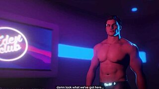 Gay androids suck cocks in Detroit sex club