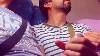 Mexican Amateur Sucks Cock on Public Bus! Wow, So Risky!