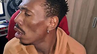 Rafael Bolt moans loudly as he enjoys bareback pleasure with his black lover.