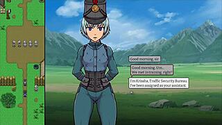 Working as a border guard after war, exploring hentai milf fantasies. This cute big-tits anime story unfolds in part 1.