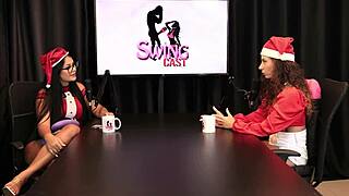 Brazilian Lesbians in Sheer Lingerie Enjoy Group Swingers