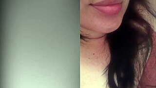 Sexy latina lies in bed waiting for a huge cumshot on her face!