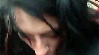 Woman Gives Deepthroat Blowjob To Driver On Public Road