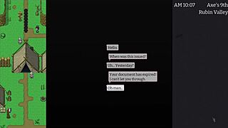 Working as a border guard after war, exploring hentai milf fantasies. This cute big-tits anime story unfolds in part 1.