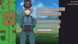 Working as a border guard after war, exploring hentai milf fantasies. This cute big-tits anime story unfolds in part 1.