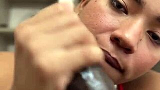 Can you handle this huge throbbing cock in your mouth for a POV blowjob?