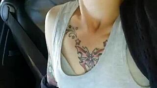 amateur wife masturbates in public traffic