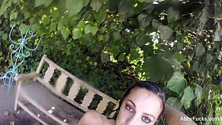 abigail mac's hot tease with big tits in shower masturbation