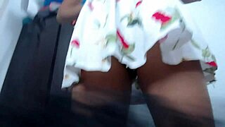 Husband Cums on Stepsister's Heels, She Cleans Them