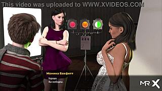 Beautiful model demonstrates fashion business techniques in a game setting.