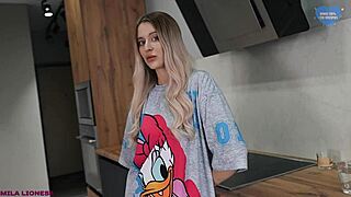 Stepsister skips coffee for passionate morning sex with big cock.