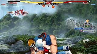 I watch brian battle ryougi shiki in this hentai cumshot scene