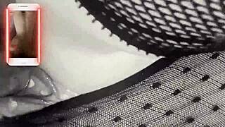 russian beauty enjoys a fresh treat after a stormy encounter