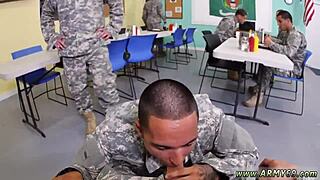 Asian guy trains with drill sergeant in video