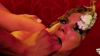 thick curvy blonde chick squirting from hardcore anal sex