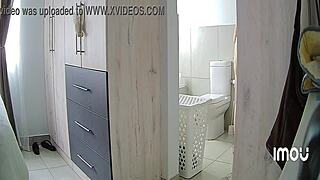 Secretly spying on my wife while she is in the shower
