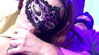 Redhead amateur in California tries on yellow micro dress, gets ass grabbed for cock sucking