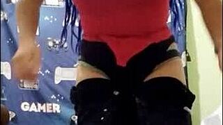 Stepbrother's birthday gift is my homemade latina porn video