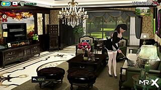 hot shower scene in fashion business game