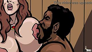 Isaiah Maxwell, a vampire with an enormous cock, has sex with his obedient maid