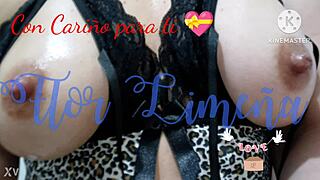 peruvian babe enjoys oiled bath with dildo and toys for valentine's day