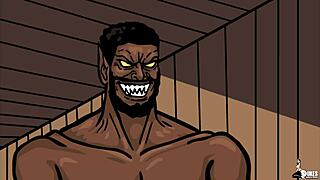 Isaiah Maxwell, a vampire with an enormous cock, has sex with his obedient maid
