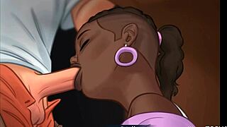 Horny Teacher Sucks Student Cock on Stage in Summertime Saga