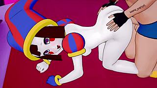 pomni quiere sexo otra vez en este caliente video hentai 3d.