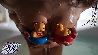 Beautiful Babe Masturbates To Orgasm In Bathroom