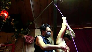 Yo, check this inked babe Nyx tied up and tickled topless! 😂