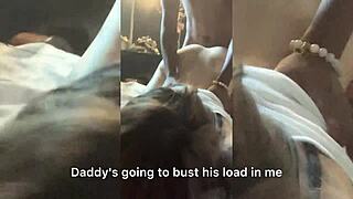 Beautiful white girl moans BLM while getting pounded by big black cock in domination scene.