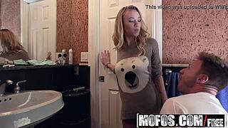 Bailey Brooke in stockings gets railed