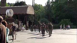 Extreme Public Sex Under Eiffel Tower: Risky Threesome Orgy