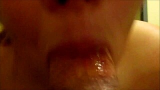 Horny Bitch Deep Throats And Swallows Huge Load Of Creamy Cum!