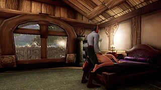 Spending a night with the hot elf milf in Warcraft parody
