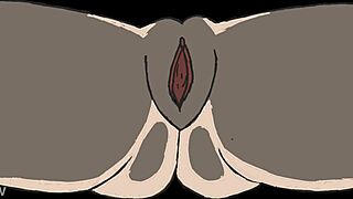 Animated porn featuring creampie and doggystyle scenes