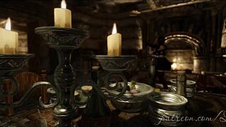 3d animated babe with huge tits sucks and rides massive cock in wild action