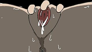 Animated porn featuring creampie and doggystyle scenes