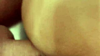 Fucking Melissa doggystyle closeup until I cum inside her.