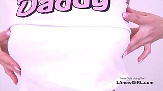 Beautiful blonde gets fucked by producer on the set of a porn movie