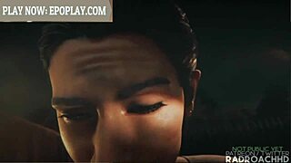 lara croft's 3d adventure with intense fucking and blowjobs