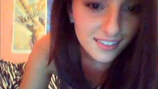 Sexy College Girl Does Strip Tease on Cam