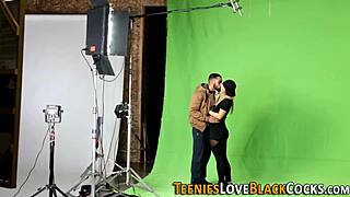 blonde teen 18+ dares to take a huge black cock in doggystyle