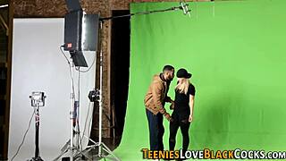 blonde teen 18+ dares to take a huge black cock in doggystyle