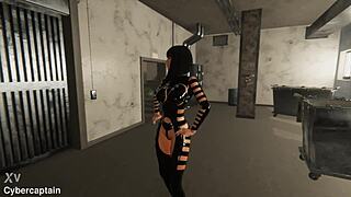 Feeling Bound in 3D Metal Bondage Fetish Game